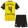 Oficiální Fotbalový Dres Borussia Dortmund N. Schlotterbeck 4 Domácí 2024-25 pro Děti